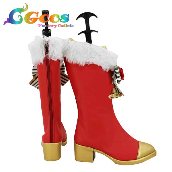 画像2: ラブライブ! School idol project　コスプレ靴　クリスマス編2015　覚醒後　園田海未　高坂穂乃果　南ことり　西木野真姫　星空凛　小泉花陽　絢瀬絵里　矢澤にこ　東條希　コスプレブーツ　コスプレ衣装 (2)