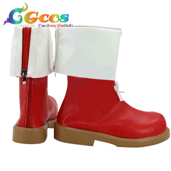 画像2: ラブライブ! School idol project　コスプレ靴　SUNNY DAY SONG　高坂穂乃果　劇場版ラブライブ！映画BD特典編　コスプレブーツ　コスプレ衣装 (2)