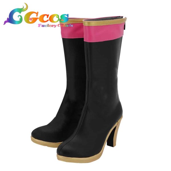 画像2: ラブライブ! サンシャイン!!　コスプレ靴　黒澤ルビィ　チャイナドレス編 憧れの衣装　覚醒後　コスプレブーツ　コスプレ衣装 (2)