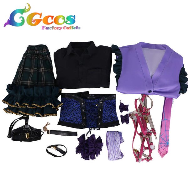 画像5: バーチャルYouTuber Vtuber Meloco Kyoran 狂蘭 メロコ コスプレ衣装 (5)