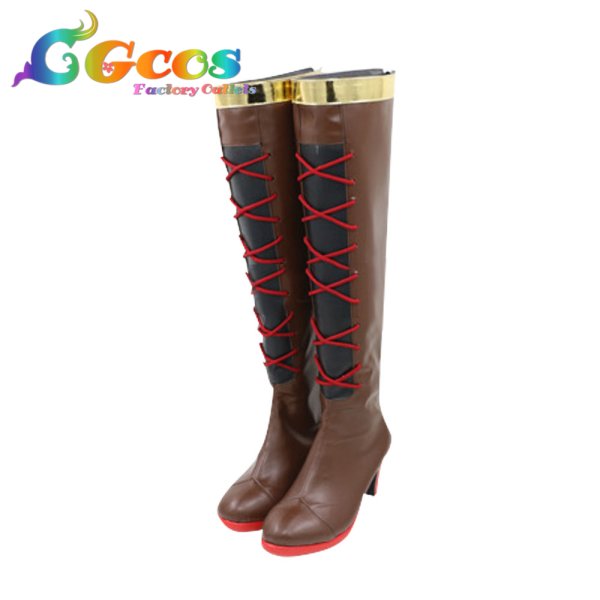 画像2: 崩壊3rd　コスプレ靴　テレサ　桜火輪舞曲　コスプレブーツ　コスプレ衣装 (2)