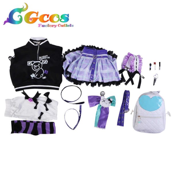 画像4: プロジェクトセカイ カラフルステージ!feat.初音ミク 描きたくなった表情 東雲絵名 コスプレ衣装 (4)