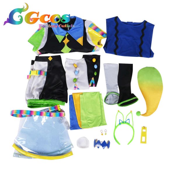 画像3: ラブライブ!スーパースター!! Liella! ビタミンSUMMER! Vitamin SUMMER 平安名すみれ コスプレ衣装 (3)