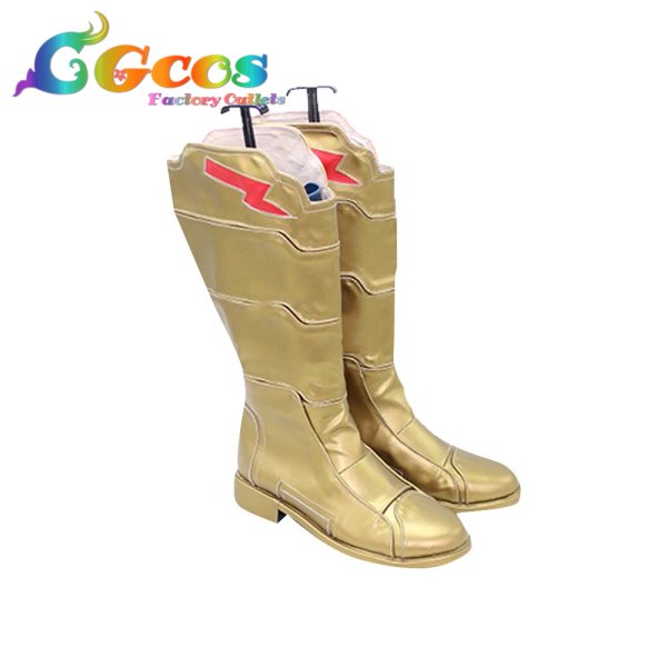 画像3: キャプテン・マーベル　Captain Marvel　コスプレ靴　シャザム　Shazam　コスプレブーツ　コスプレ衣装 (3)