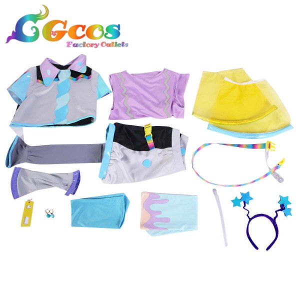 画像3: ラブライブ!スーパースター!! Liella! ビタミンSUMMER! Vitamin SUMMER 唐可可 コスプレ衣装 (3)