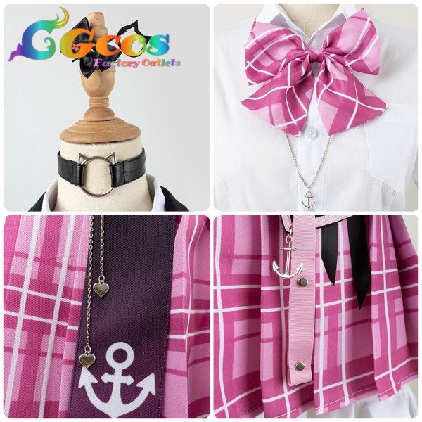 画像7: 「一部在庫あり」バーチャルYouTuber VTuber 5億年ぶりの新衣装 カーディガンver. 湊あくあ コスプレ衣装 (7)