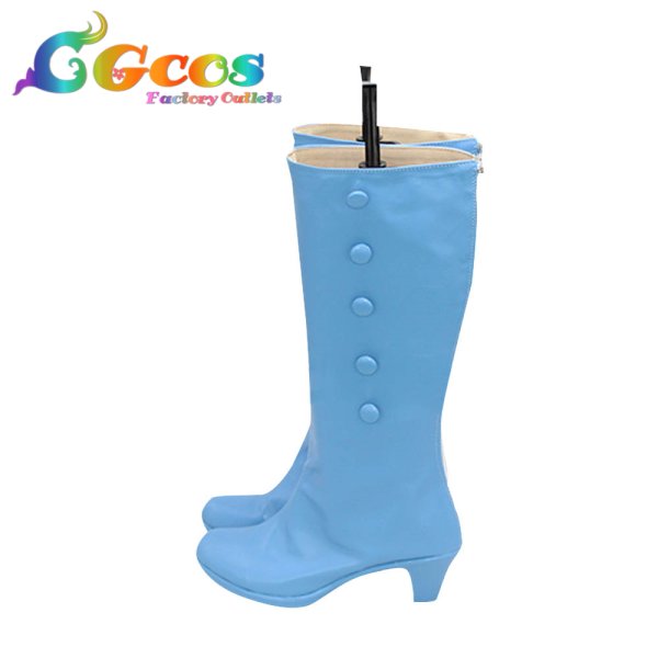 画像2: 東方Project　コスプレ靴　東方風神録　河城にとり　コスプレブーツ　コスプレ衣装 (2)