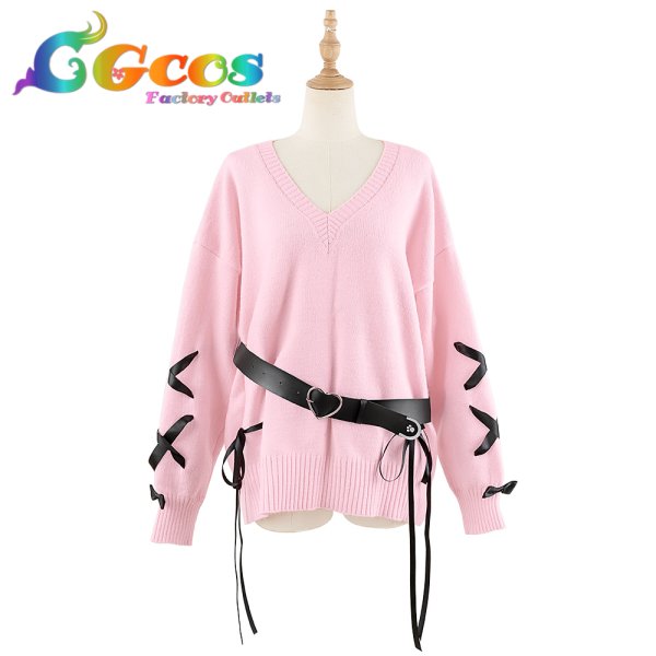 画像5: 「一部在庫あり」バーチャルYouTuber VTuber 5億年ぶりの新衣装 カーディガンver. 湊あくあ コスプレ衣装 (5)