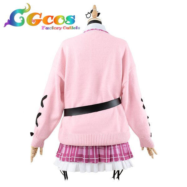 画像3: 「一部在庫あり」バーチャルYouTuber VTuber 5億年ぶりの新衣装 カーディガンver. 湊あくあ コスプレ衣装 (3)