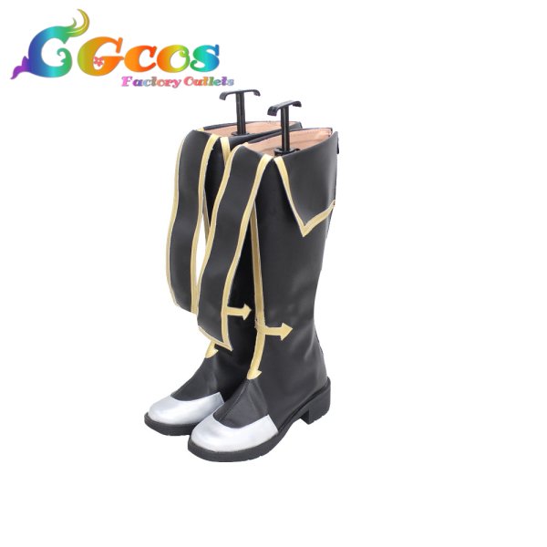 画像2: BLAZBLUE　コスプレ靴　ツバキ=ヤヨイ　コスプレブーツ　コスプレ衣装 (2)