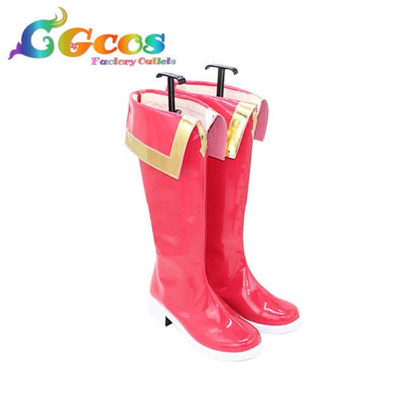 画像2: 艦隊これくしょん -艦これ-　コスプレ靴　島風　レースクィーン　コスプレブーツ　コスプレ衣装 (2)