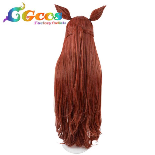 画像2: ウマ娘プリティーダービー ウィッグ ダイワスカーレット クリスマス コスプレ衣装 (2)