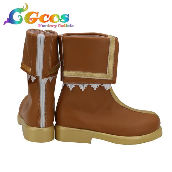 画像3: BanG Dream! バンドリ コスプレ靴 Poppin'Party 山吹沙綾 コスプレブーツ コスプレ衣装 (3)