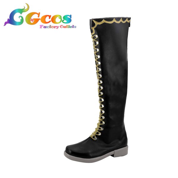 画像3: BanG Dream! バンドリ コスプレ靴 Roselia BLACK SHOUT 湊友希那 氷川紗夜 今井リサ 宇田川あこ 白金燐子 コスプレブーツ コスプレ衣装 (3)