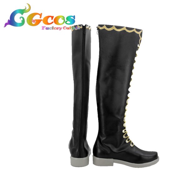 画像2: BanG Dream! バンドリ コスプレ靴 Roselia BLACK SHOUT 湊友希那 氷川紗夜 今井リサ 宇田川あこ 白金燐子 コスプレブーツ コスプレ衣装 (2)