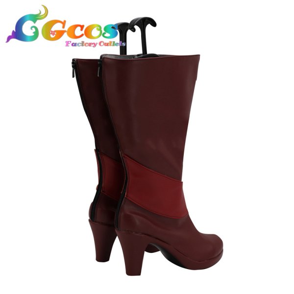 画像3: ハズビンホテル Hazbin Hotel コスプレ靴 Alastor アラスター コスプレブーツ コスプレ衣装 (3)