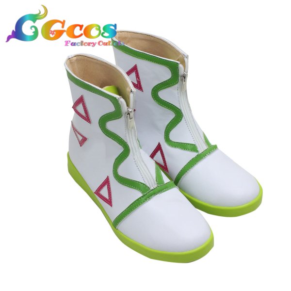 画像2: アイドルタイムプリパラ コスプレ靴 虹色にの コスプレブーツ コスプレ衣装 (2)