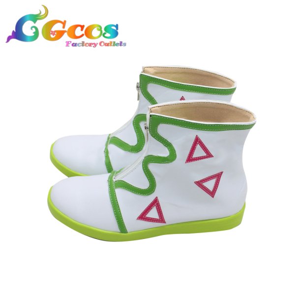 画像3: アイドルタイムプリパラ コスプレ靴 虹色にの コスプレブーツ コスプレ衣装 (3)