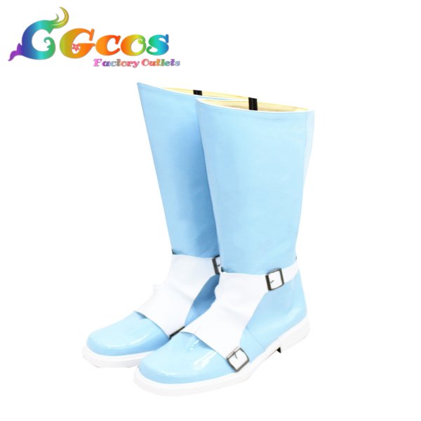 画像2: 美男高校地球防衛部LOVE! コスプレ靴 由布院煙 戦闘ver. コスプレブーツ コスプレ衣装 (2)