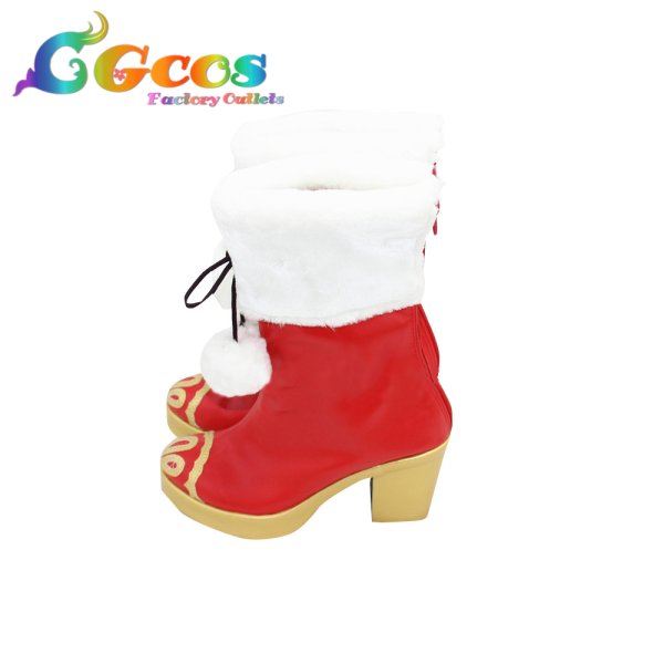 画像3: ラブライブ! サンシャイン!! コスプレ靴 Aqours クリスマス編 覚醒後 国木田花丸 コスプレブーツ コスプレ衣装 (3)