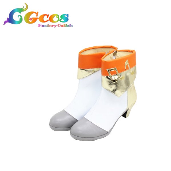 画像2: Star!! 島村卯月 コスプレ靴 コスプレブーツ コスプレ衣装 (2)