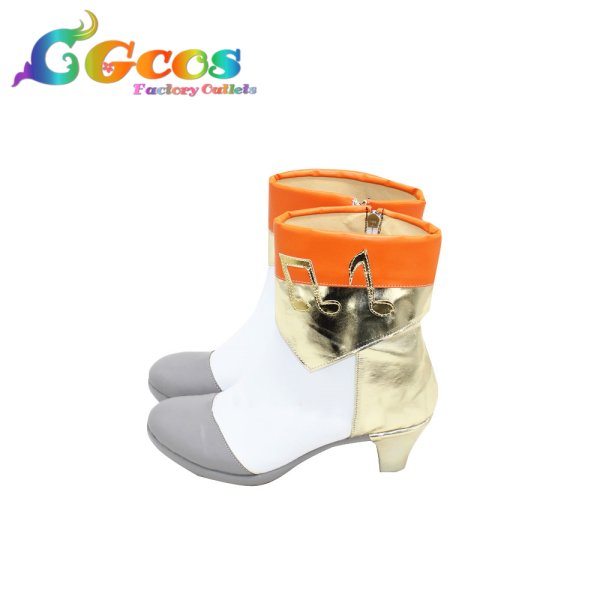 画像3: Star!! 島村卯月 コスプレ靴 コスプレブーツ コスプレ衣装 (3)