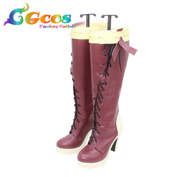 画像2: ヴァイオレット・エヴァーガーデン コスプレ靴 Violet Evergarden コスプレブーツ コスプレ衣装 (2)