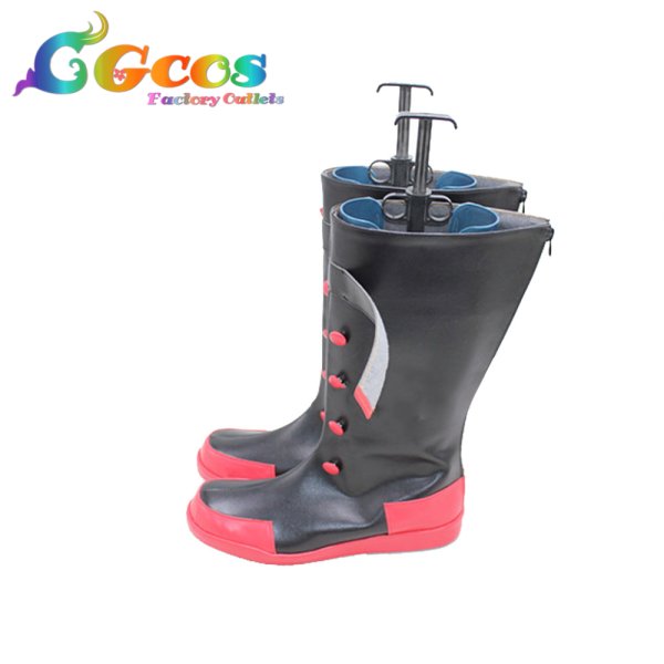 画像2: 僕のヒーローアカデミア コスプレ靴 爆豪勝己 コスプレブーツ コスプレ衣装 (2)