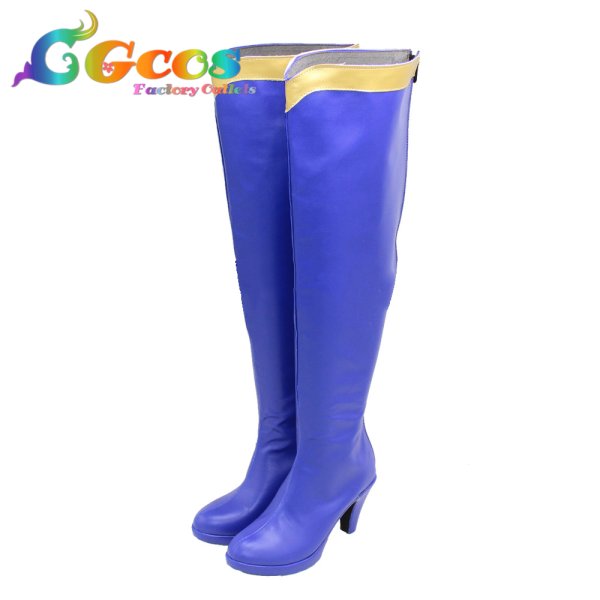 画像2: この素晴らしい世界に祝福を! コスプレ靴 アクア コスプレブーツ コスプレ衣装 (2)