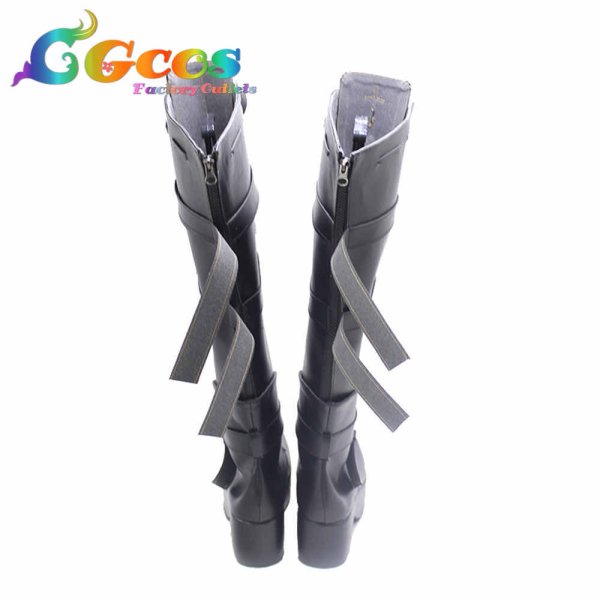 画像3: アズールレーン コスプレ靴 綾波 闇然礼装 コスプレブーツ コスプレ衣装 (3)