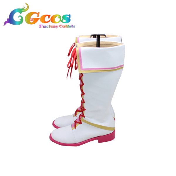 画像2: 島村卯月 五十嵐響子 小日向美穂 コスプレ靴 コスプレブーツ コスプレ衣装 (2)