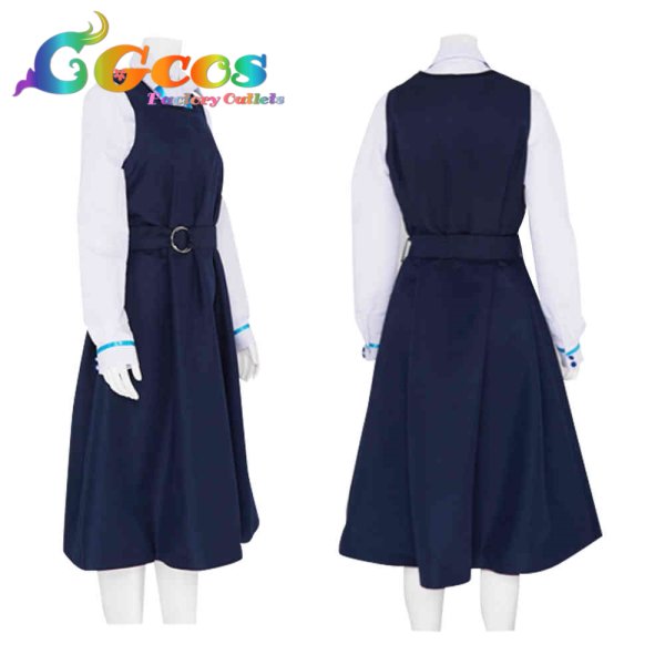 画像2: バーチャルYouTuber VTuber 潤羽るしあ 制服 コスプレ衣装 (2)