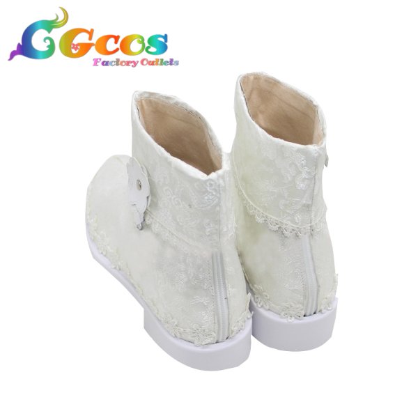 画像3: 東方Project コスプレ靴 東方妖々夢 リリーホワイト コスプレブーツ コスプレ衣装 (3)