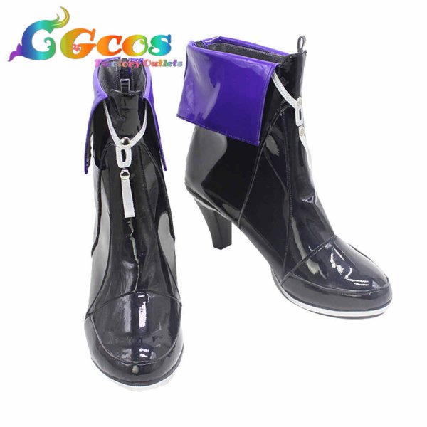 画像3: アークナイツ コスプレ靴 林雨霞 リン・ユーシャ コスプレブーツ コスプレ衣装 (3)