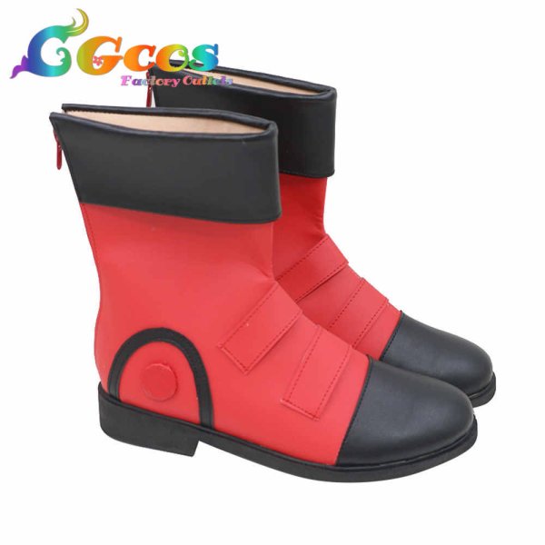 画像2: 遊戯王デュエルモンスターズGX コスプレ靴 遊城十代 コスプレブーツ コスプレ衣装 (2)