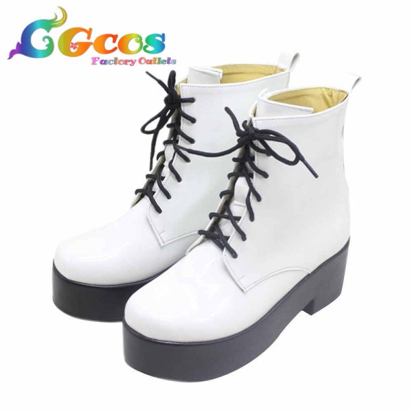 画像2: バーチャルYouTuber VTuber コスプレ靴 水無世燐央 コスプレブーツ コスプレ衣装 (2)