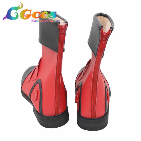 画像3: 遊戯王デュエルモンスターズGX コスプレ靴 遊城十代 コスプレブーツ コスプレ衣装 (3)