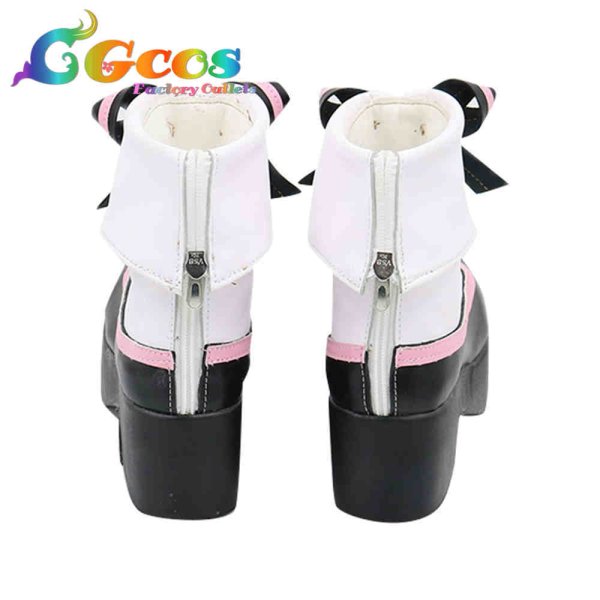 画像3: バーチャルYouTuber VTuber コスプレ靴 月ノ美兎 アイドル衣装 コスプレブーツ コスプレ衣装 (3)