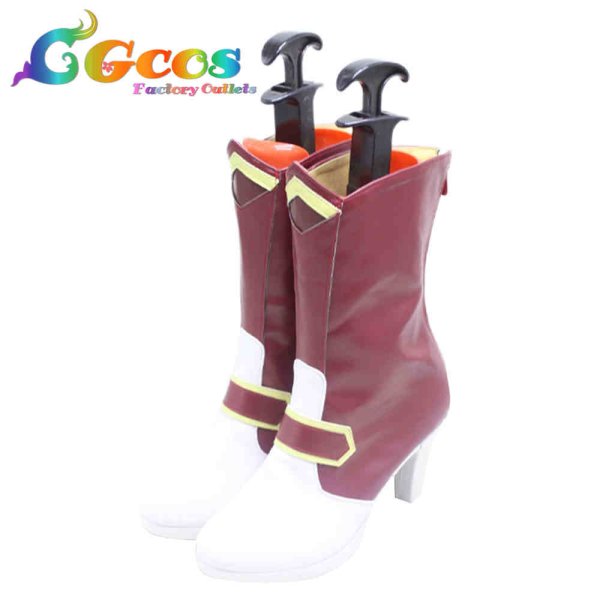 画像2: ソードアート・オンライン コスプレ靴 アスナ コスプレブーツ コスプレ衣装 (2)