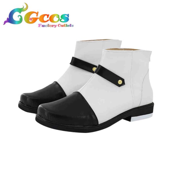 画像2: あんさんぶるスターズ! コスプレ靴 三毛縞斑 黒船の長 コスプレブーツ コスプレ衣装 (2)