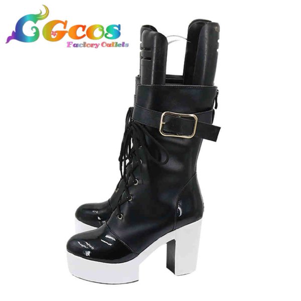 画像2: バーチャルYouTuber VTuber コスプレ靴 阿? アザ Aza ROZA新衣装 コスプレブーツ コスプレ衣装 (2)