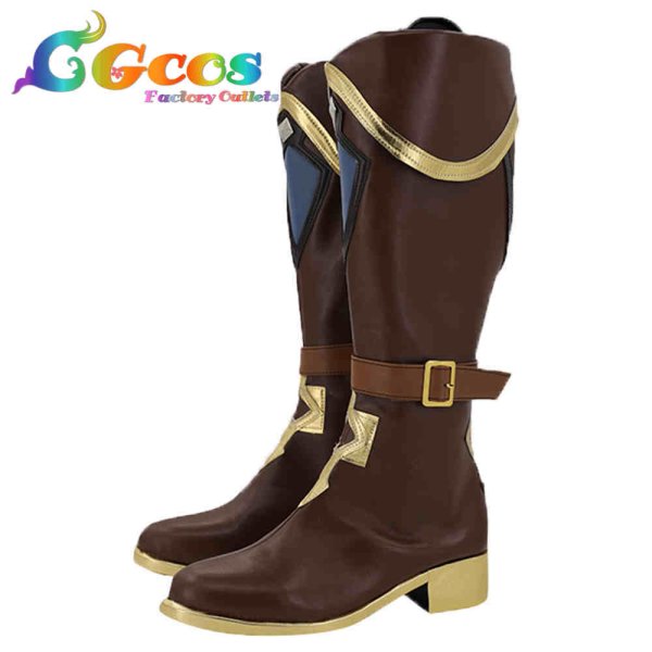 画像2: 原神 げんしん コスプレ靴 ガイア コスプレブーツ コスプレ衣装 (2)