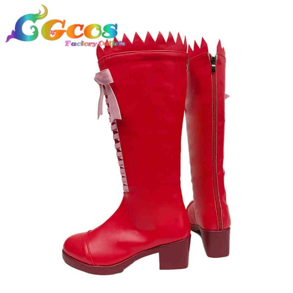 画像2: 東京ミュウミュウ にゅ〜? コスプレ靴 桃宮いちご コスプレブーツ コスプレ衣装 (2)