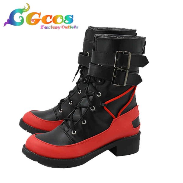 画像2: アイドリッシュセブン コスプレ靴 ダンスマカブル 九条天 コスプレブーツ コスプレ衣装 (2)