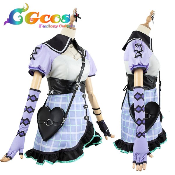 画像2: 「一部在庫あり」プロジェクトセカイ カラフルステージ!feat.初音ミク 何かが違う食卓 朝比奈まふゆ コスプレ衣装 (2)