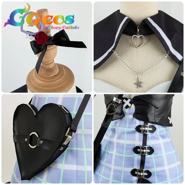 画像6: 「一部在庫あり」プロジェクトセカイ カラフルステージ!feat.初音ミク 何かが違う食卓 朝比奈まふゆ コスプレ衣装 (6)