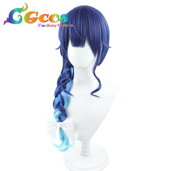 画像2: バーチャルYouTuber Vtuber ウィッグ 天宮こころ クリスマス衣装 サイド三つ編み コスプレ衣装 (2)