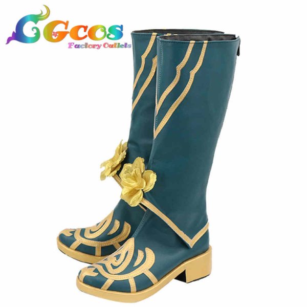 画像2: IdentityV 第五人格 コスプレ靴 曲芸師 マイク・モートン 夕暮れの宴 ハロウィンイベント コスプレブーツ コスプレ衣装 (2)