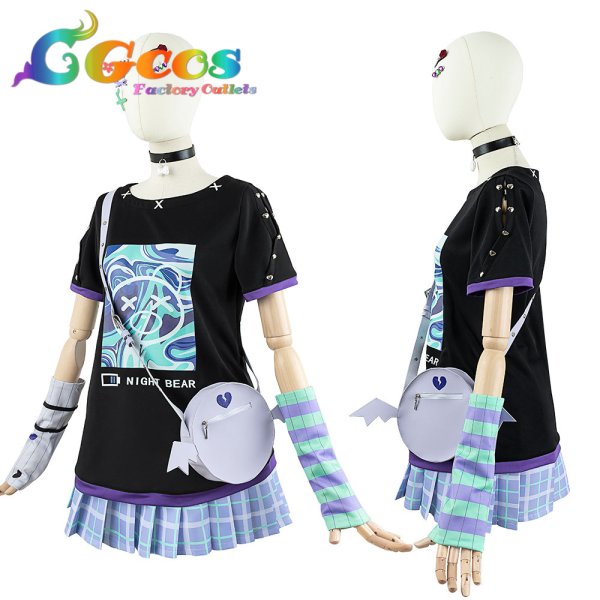 画像2: 「一部在庫あり」プロジェクトセカイ カラフルステージ!feat.初音ミク この街一番の専門店で 宵崎奏 コスプレ衣装 (2)