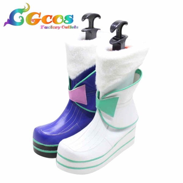 画像2: 初音ミク コスプレ靴 マジカルミライ2020 コスプレブーツ コスプレ衣装 (2)